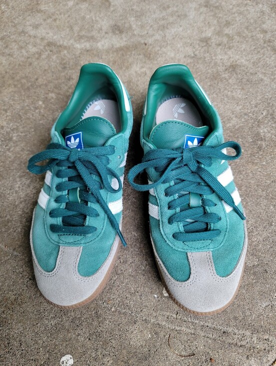 adidas Shoes - adidas Samba OG Collegiate Green Suede Grey Trim Gum Sole Sneaker US 6 Pre-owned